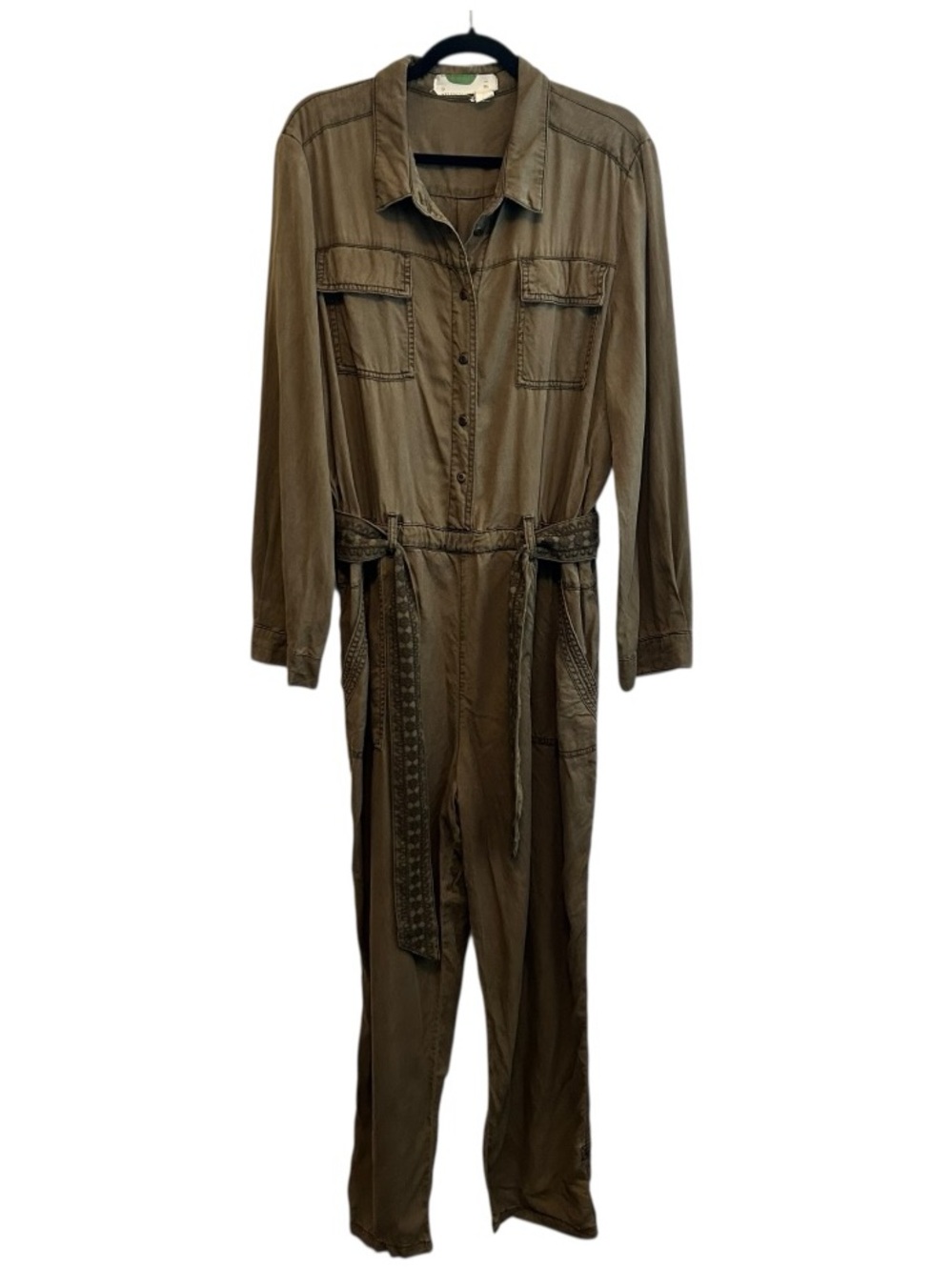 Anthropologie Olive Jumpsuit Size XL